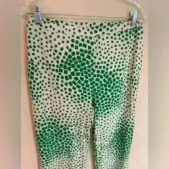 Diane von furstenberg Brooklyn Flared Pants in Flora Nocturna Green - Picture 7 of 14